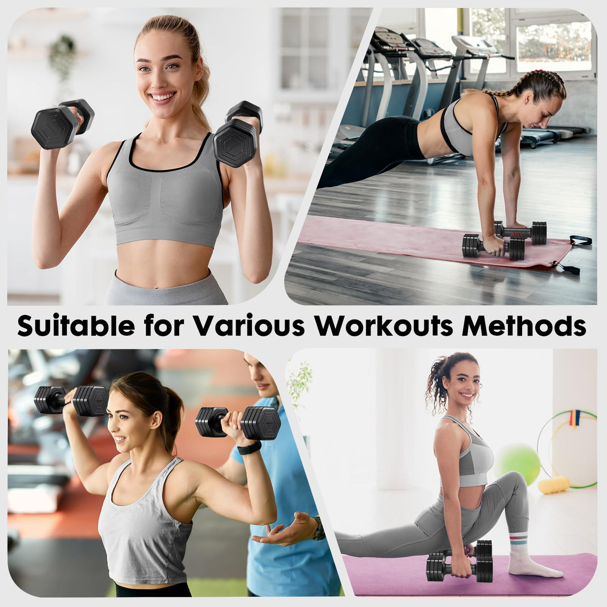 Adjustable Dumbbell Set 2lb 3lb 4lb 5lb N897000
