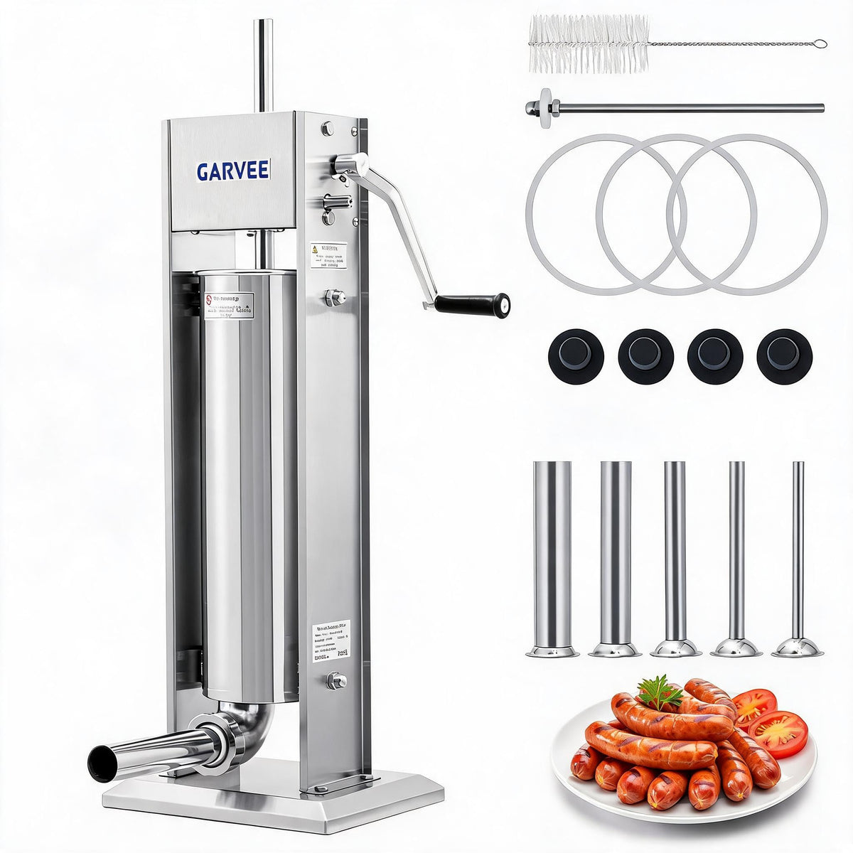 304 Stainless Steel Manual Vertical Sausage Stuffer G7953