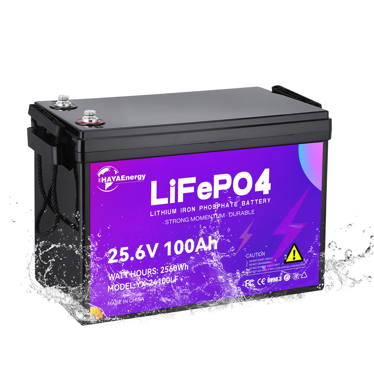 24v 100ah LiFePO4 Lithium Battery with 100A BMS O402783