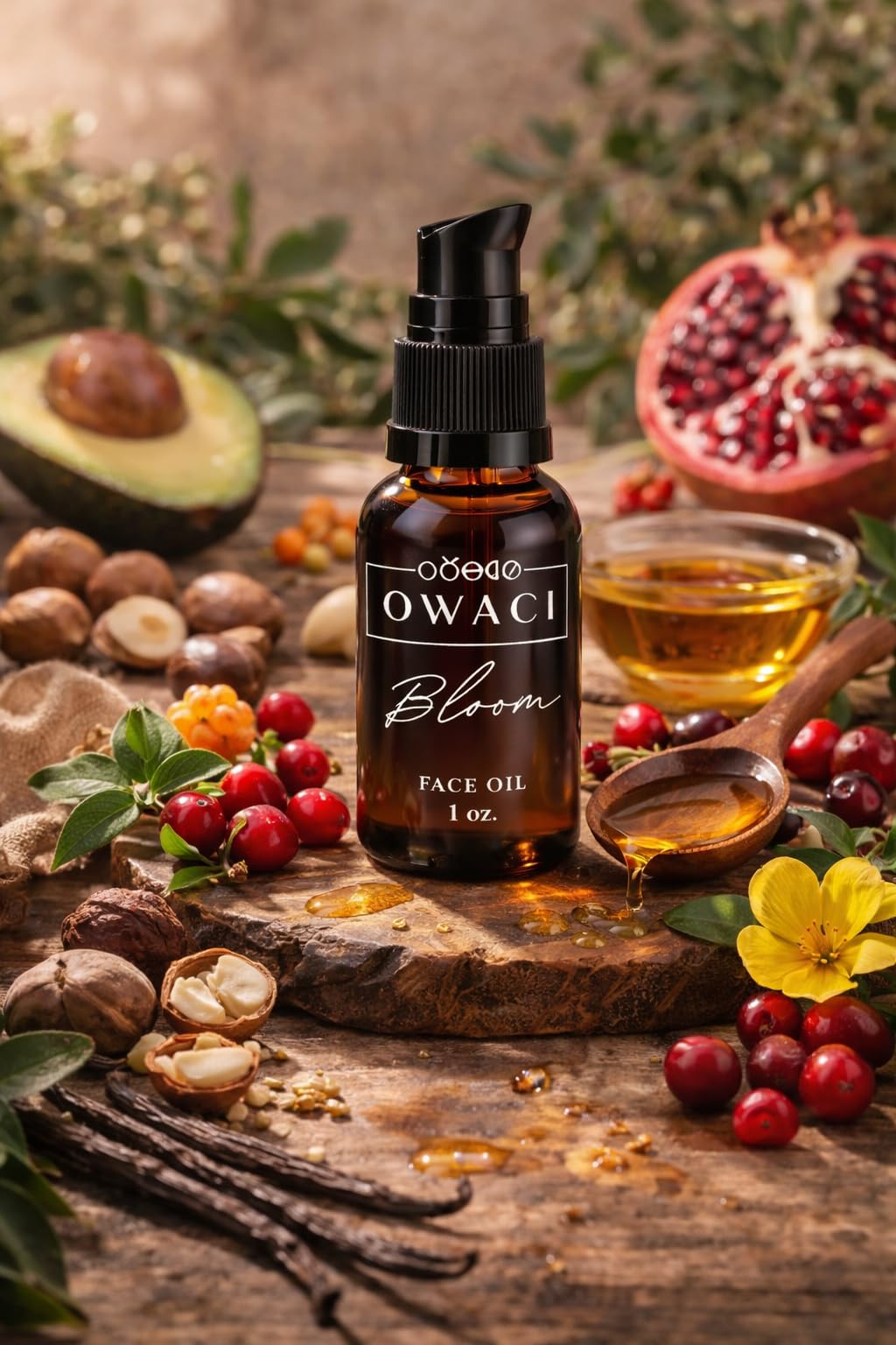 Rosehip Plum Kukui Pomegranate Facial Oil 1 oz O359835