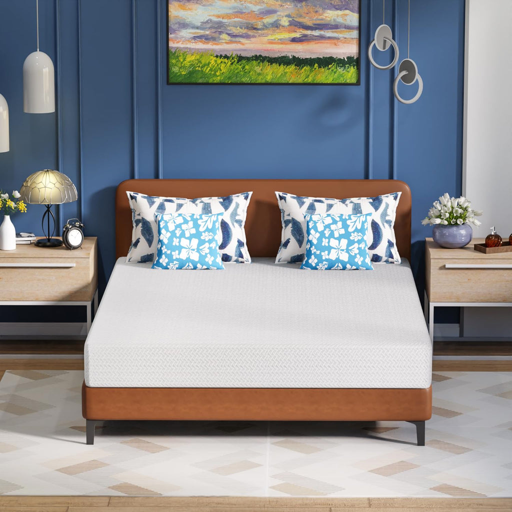 6 Inch Green Tea Cooling Gel Memory Foam Twin Mattress J4886