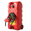 15 Gallon Wheeled Fuel Caddy with Manual Siphon Pump & 10FT Hose U26685