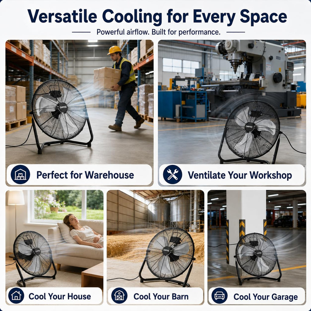 20 Inch High Velocity Floor Fan L3998
