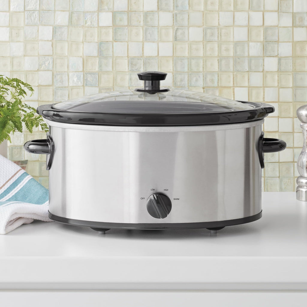 6 Quart Stainless Steel Slow Cooker L1320