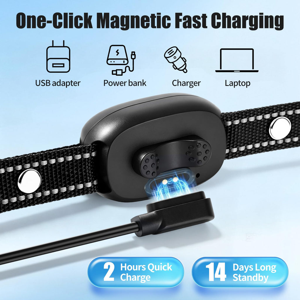 Rechargeable Dog Bark Collar with 3 Beep & Vibration Modes Z554