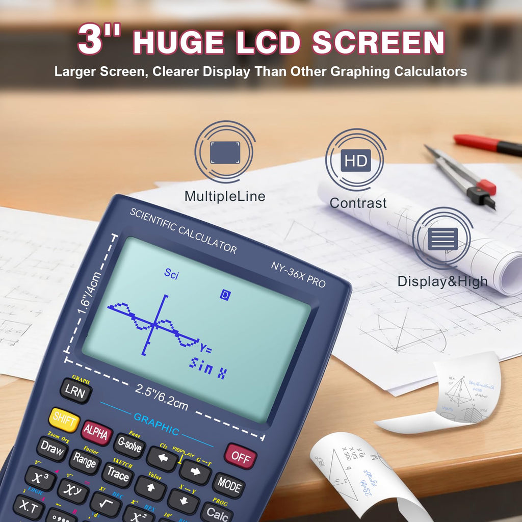 Scientific Calculator 360 Functions Multi-Line 13 Digit Y2022
