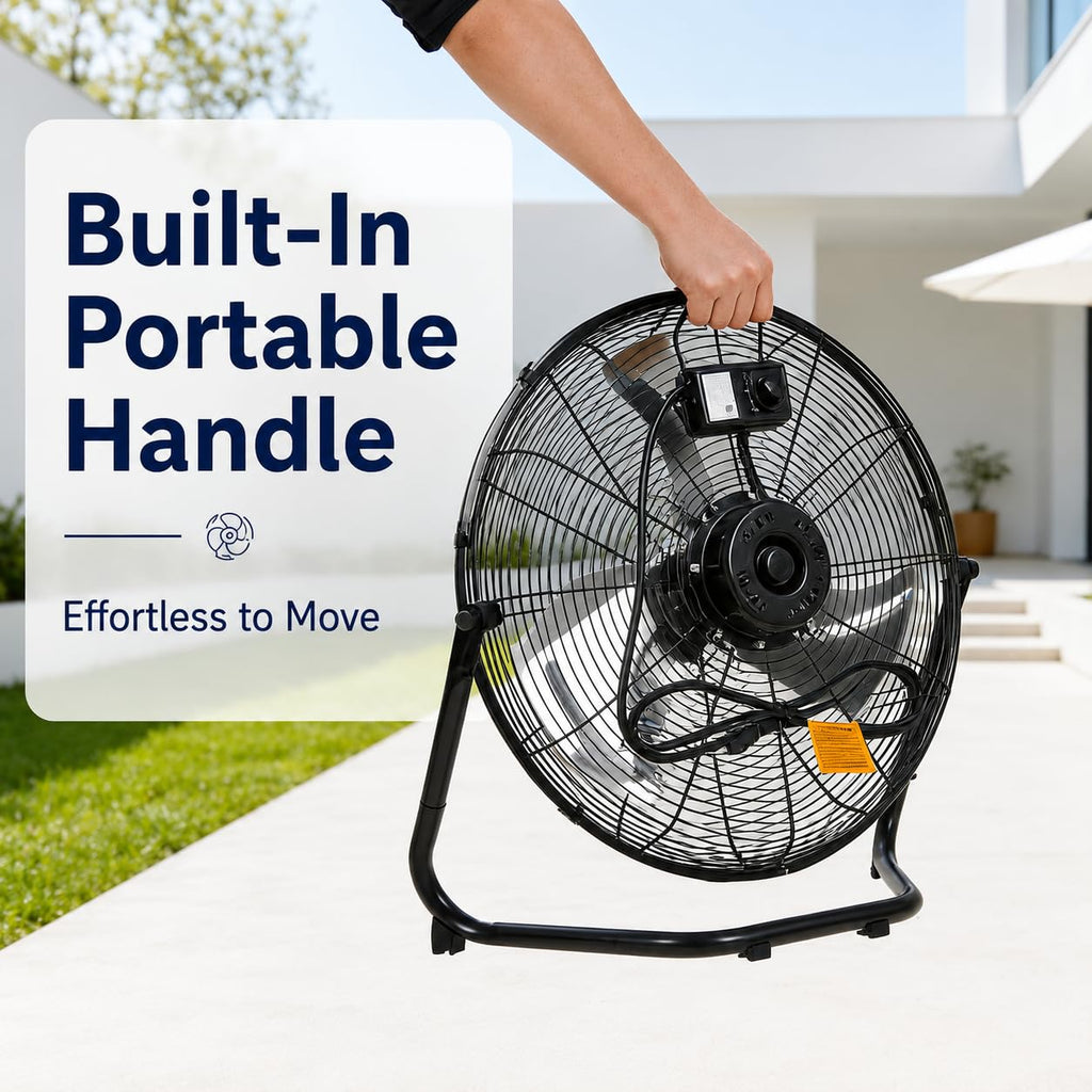 20 Inch High Velocity Floor Fan L3998