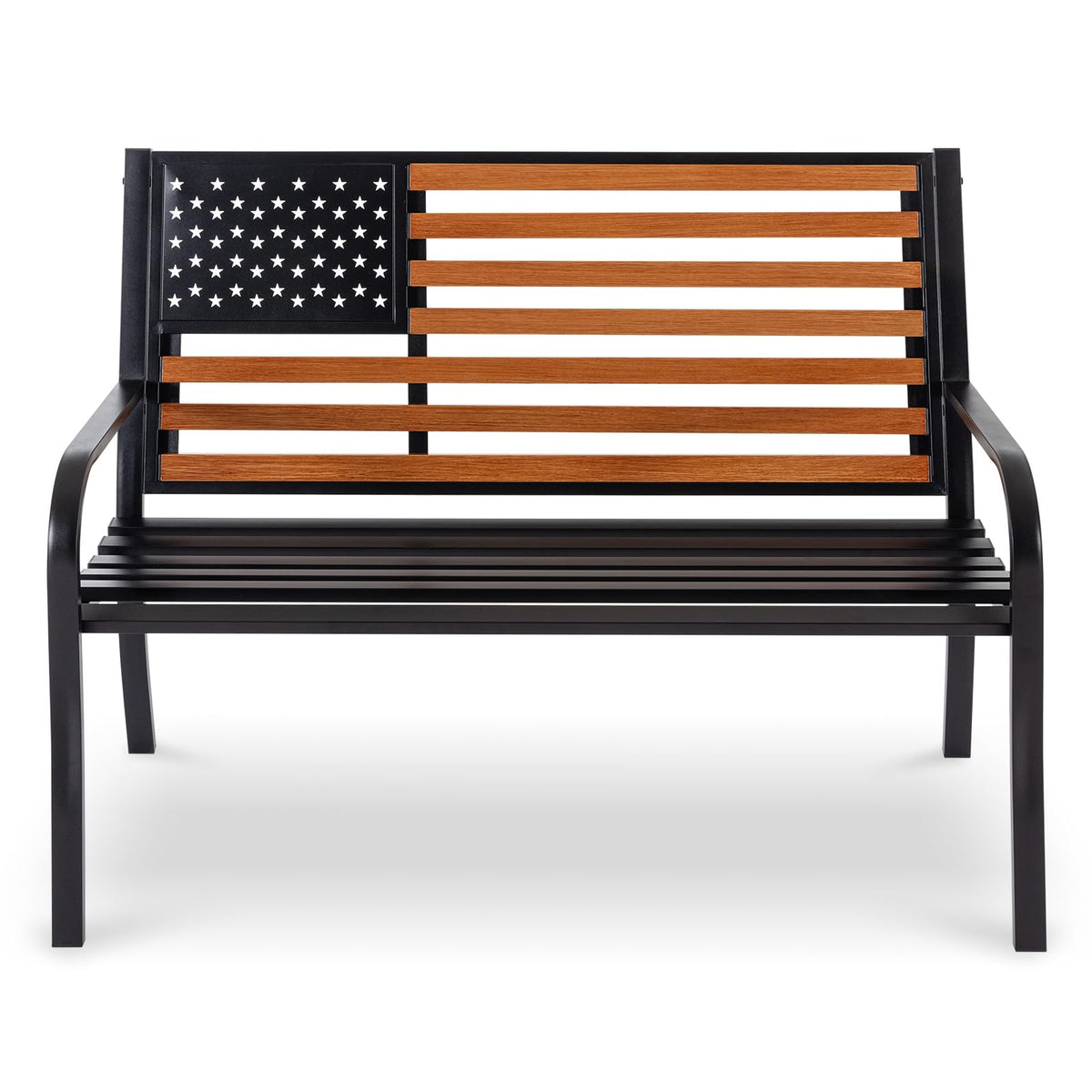 50" Outdoor Garden Bench with Weatherproof Seat M16150