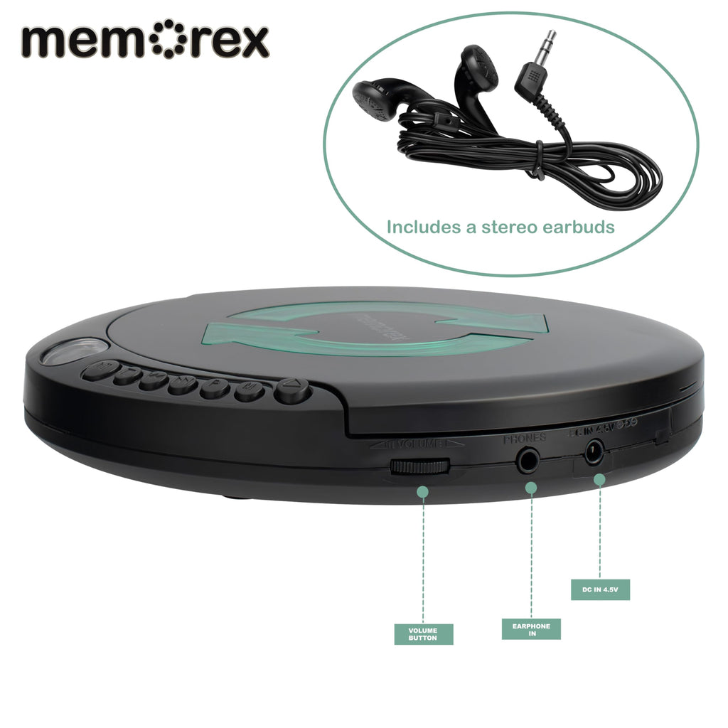Portable CD Player with Anti-Shock Technology H15364
