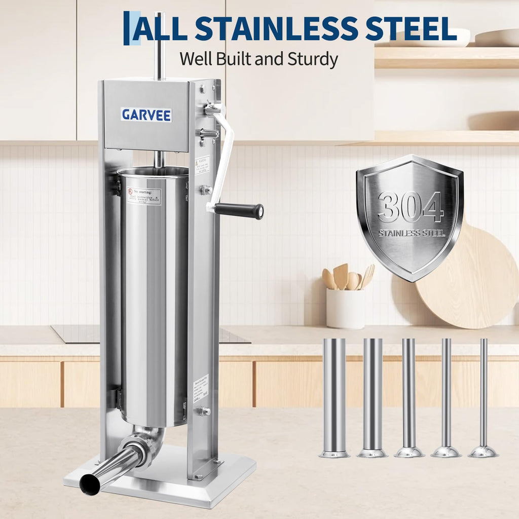 304 Stainless Steel Manual Vertical Sausage Stuffer G7953