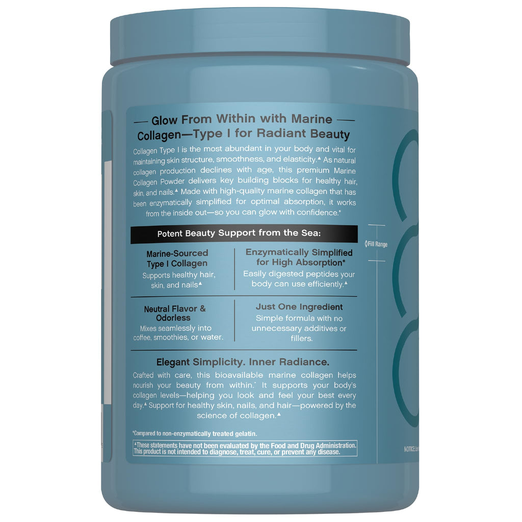 Marine Collagen Peptides Powder 8 oz Unflavored R96315