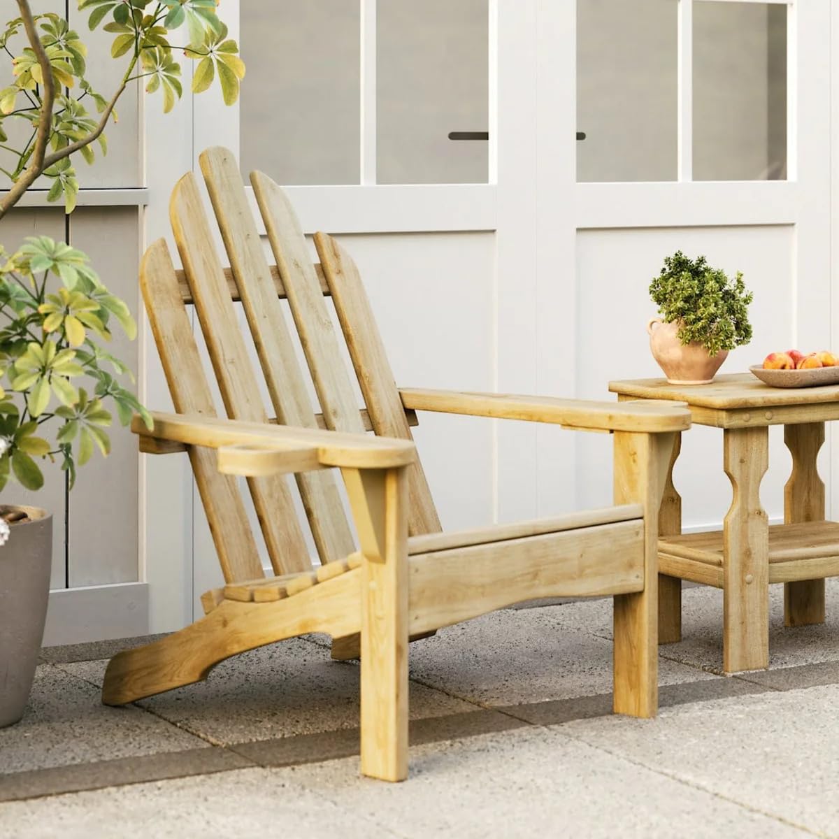 Heavy Duty Adirondack Chair with Cup Holders E153