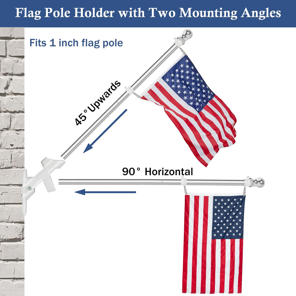 5FT Stainless Steel Wall Mounted Flag Pole Kit W892