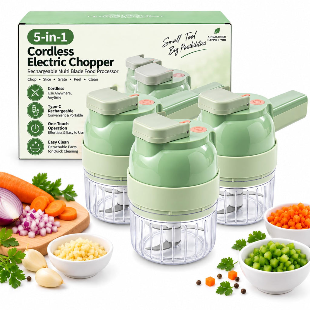 Electric 5-in-1 Handheld Vegetable Chopper U99652