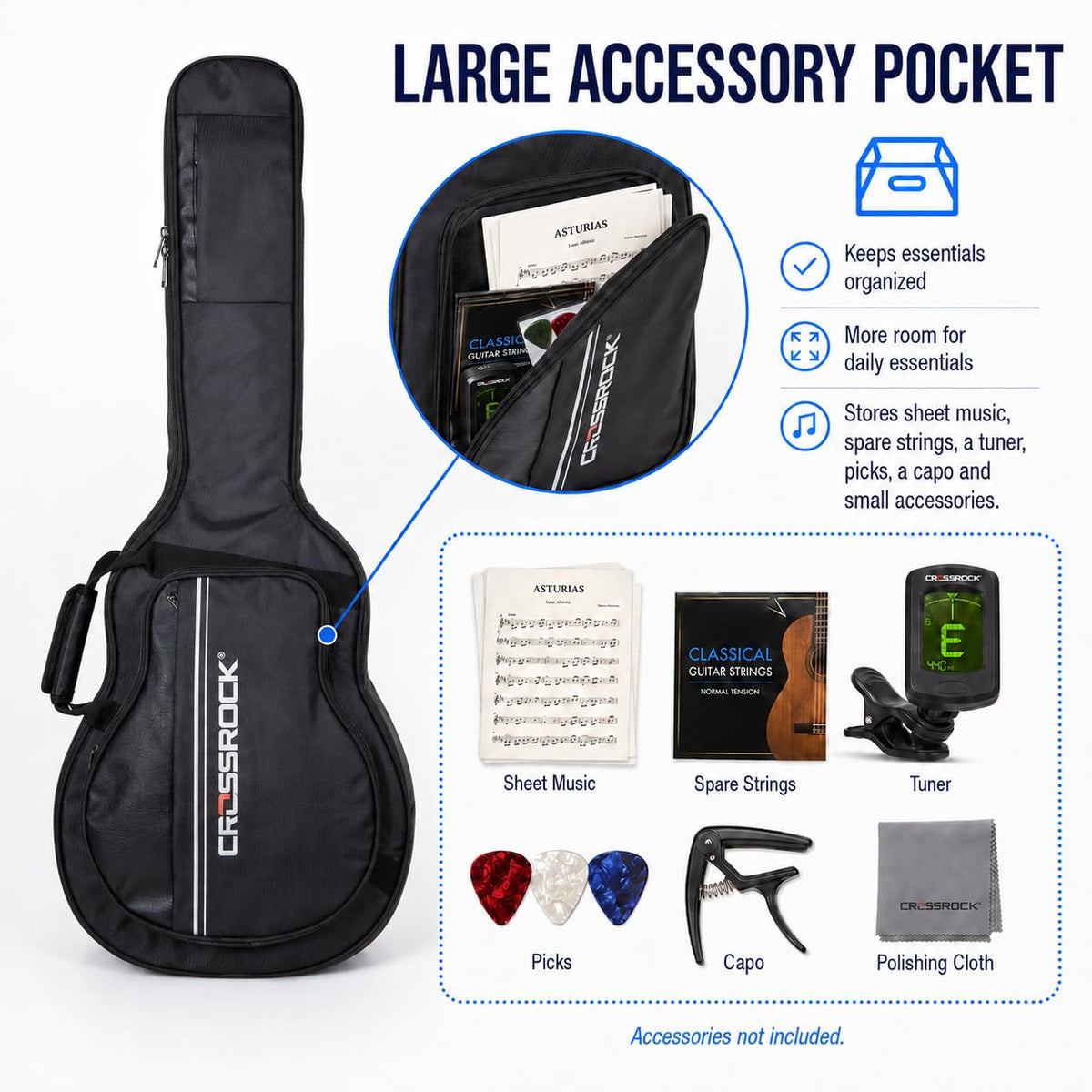 6-String Semi-Hollow Electric Guitar Gig Bag F16627