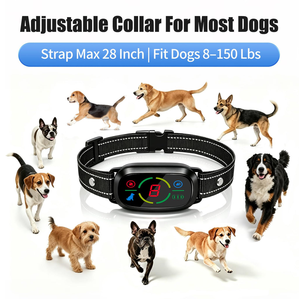 Rechargeable Dog Bark Collar with 3 Beep & Vibration Modes Z554