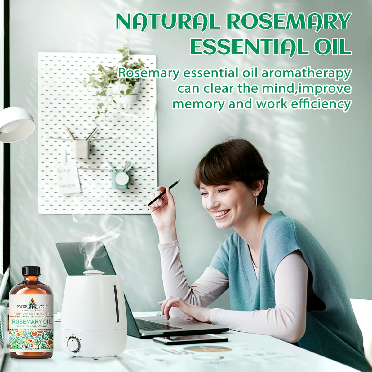 Rosemary and Lavender Essential Oil 4 Fl Oz K167