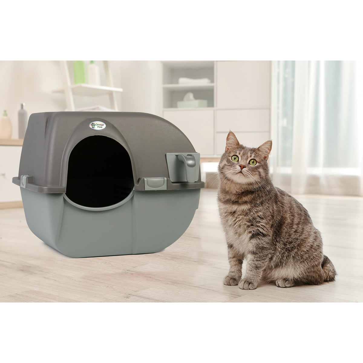 Self Cleaning Litter Box Regular Size Grey O512740