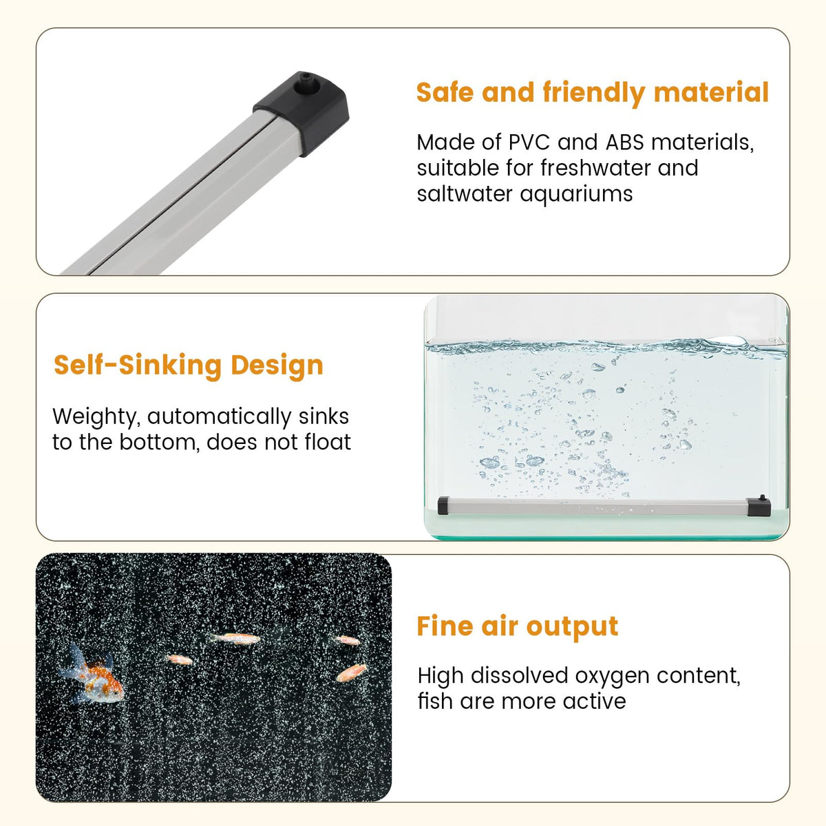 Aquarium Bubble Strip Air Stone Kit E7836
