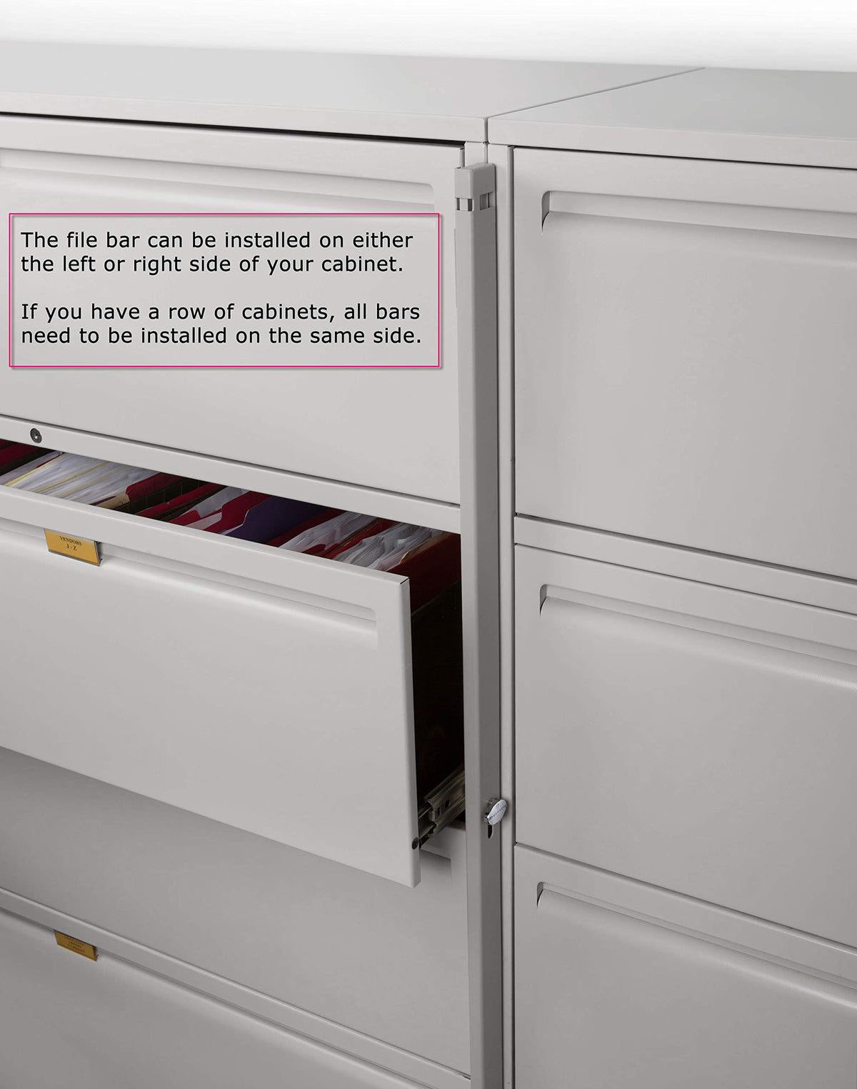 Locking Bar 4 Drawer File Cabinet R26800