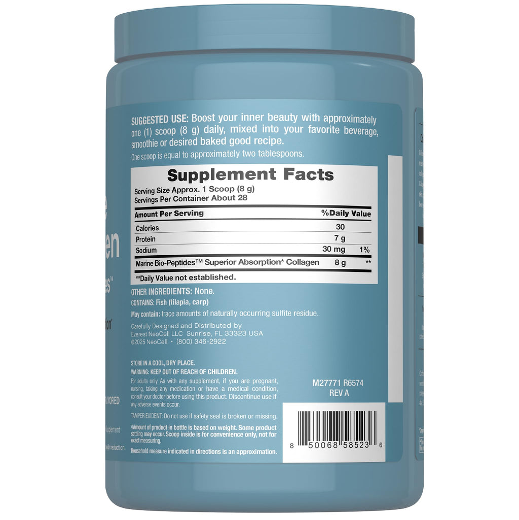 Marine Collagen Peptides Powder 8 oz Unflavored R96315