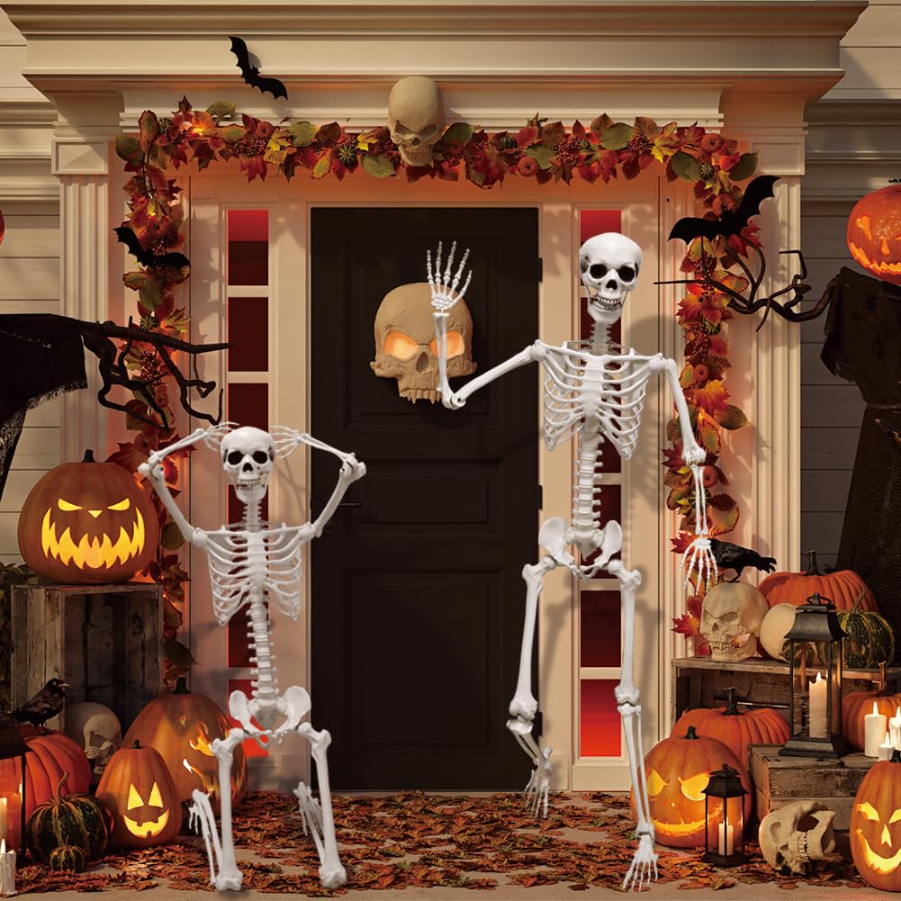 5.9FT Poseable Life Size Skeleton with Movable Joints H314
