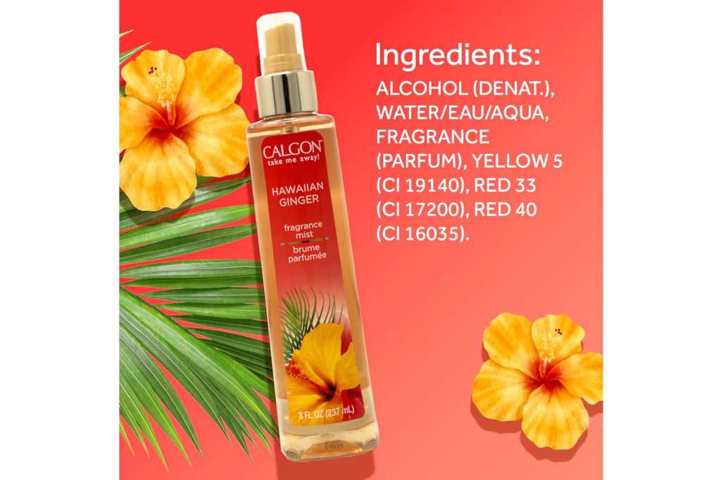Hawaiian Ginger Fragrance Body Mist 8 oz (Pack of 3) F4630