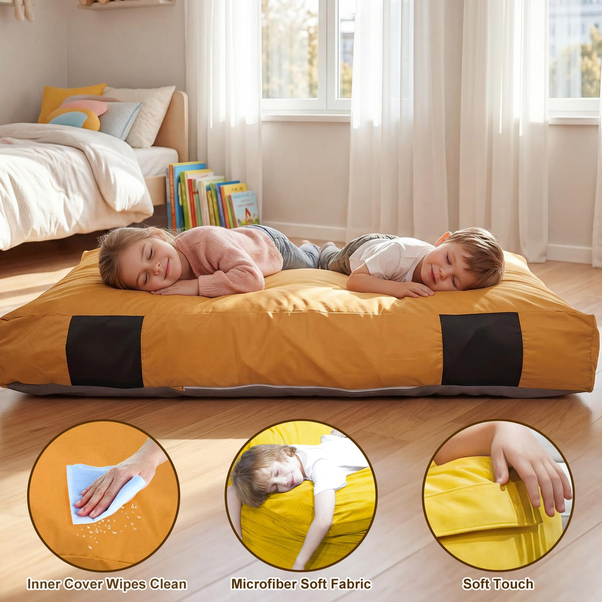 Convertible Foam Lazy Sofa Bed V91155