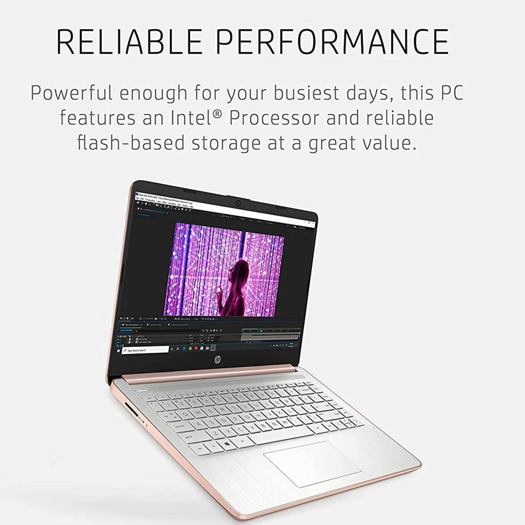 14'' HD Laptop Intel Celeron 4GB 64GB eMMC Pink Gold S60630