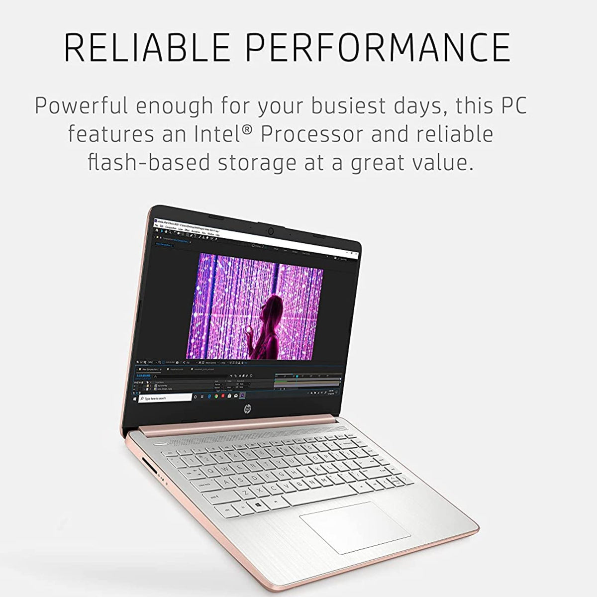 14'' HD Laptop Intel Celeron 4GB 64GB eMMC Pink Gold S60630