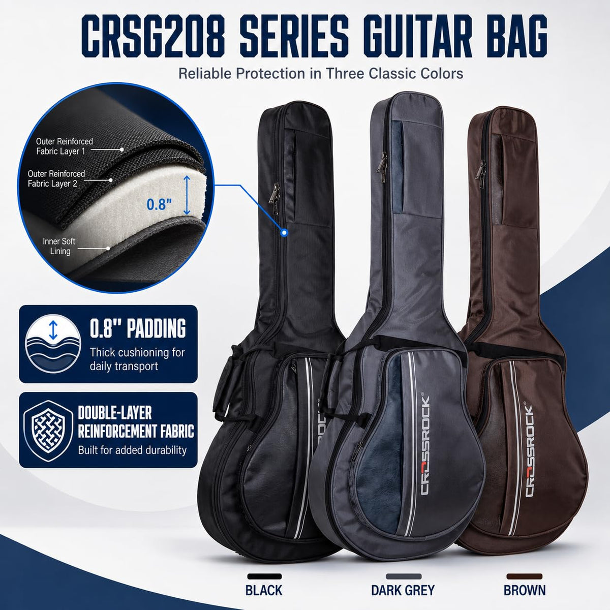6-String Semi-Hollow Electric Guitar Gig Bag F16627