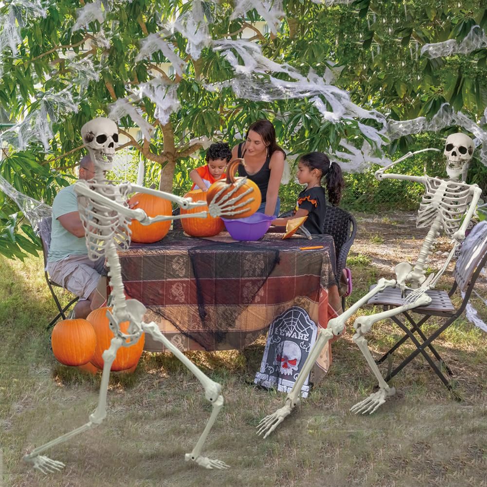 5.9FT Poseable Life Size Skeleton with Movable Joints H314