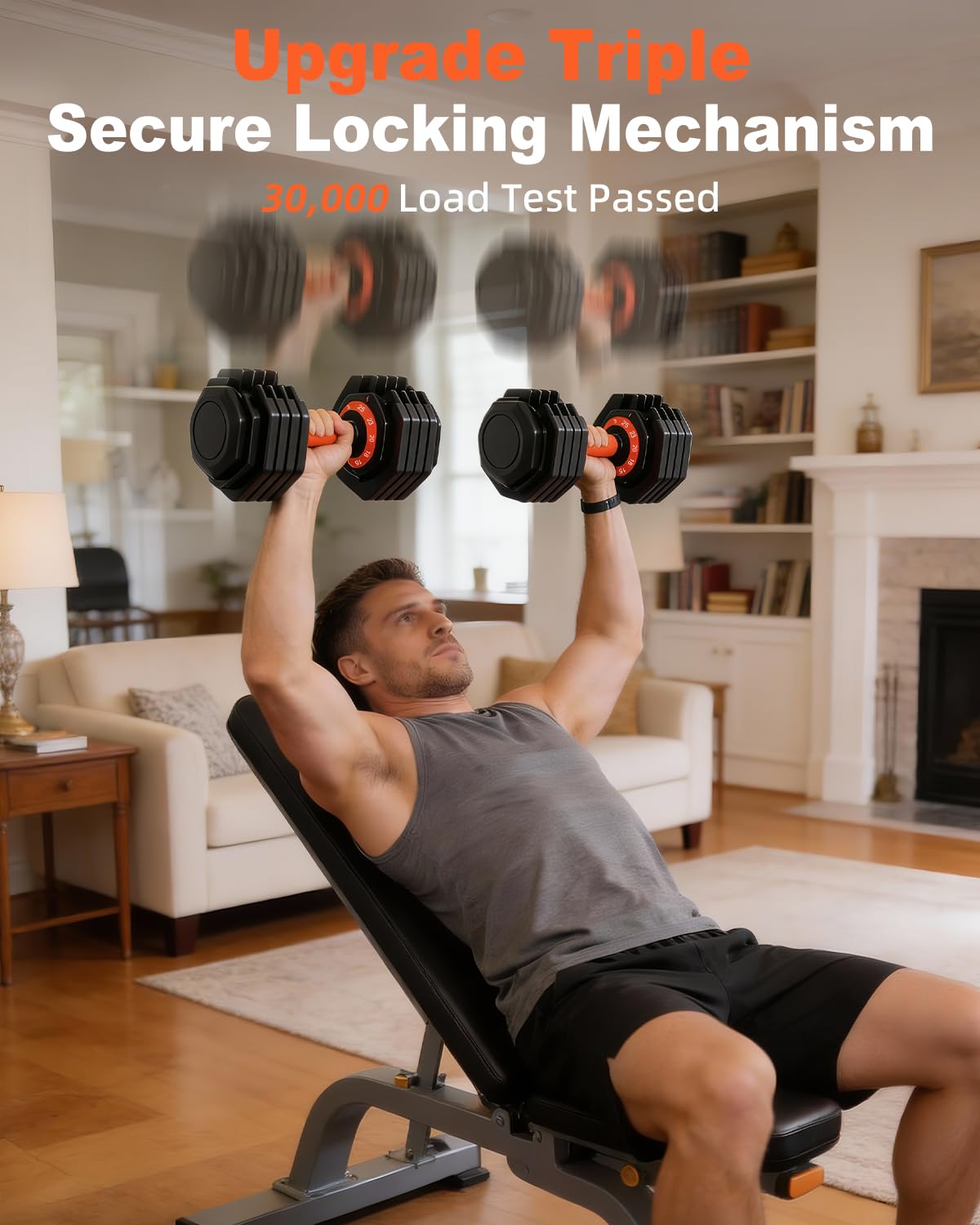 Adjustable Dumbbell Set 25lb/50lb P166073
