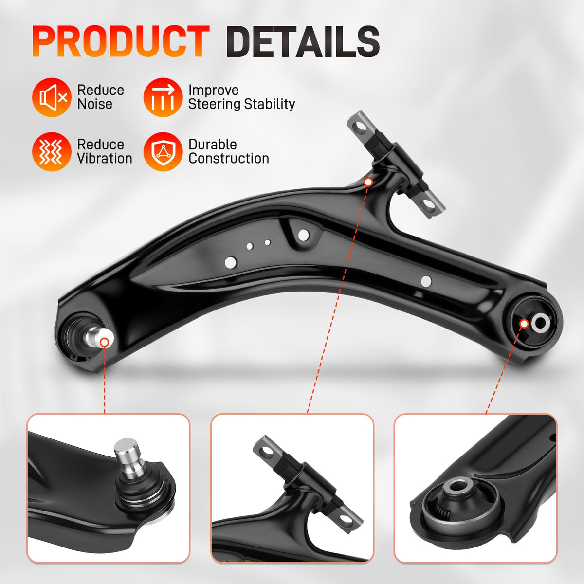 Front Lower Control Arm Set Left & Right with Ball Joint & Bushing X586