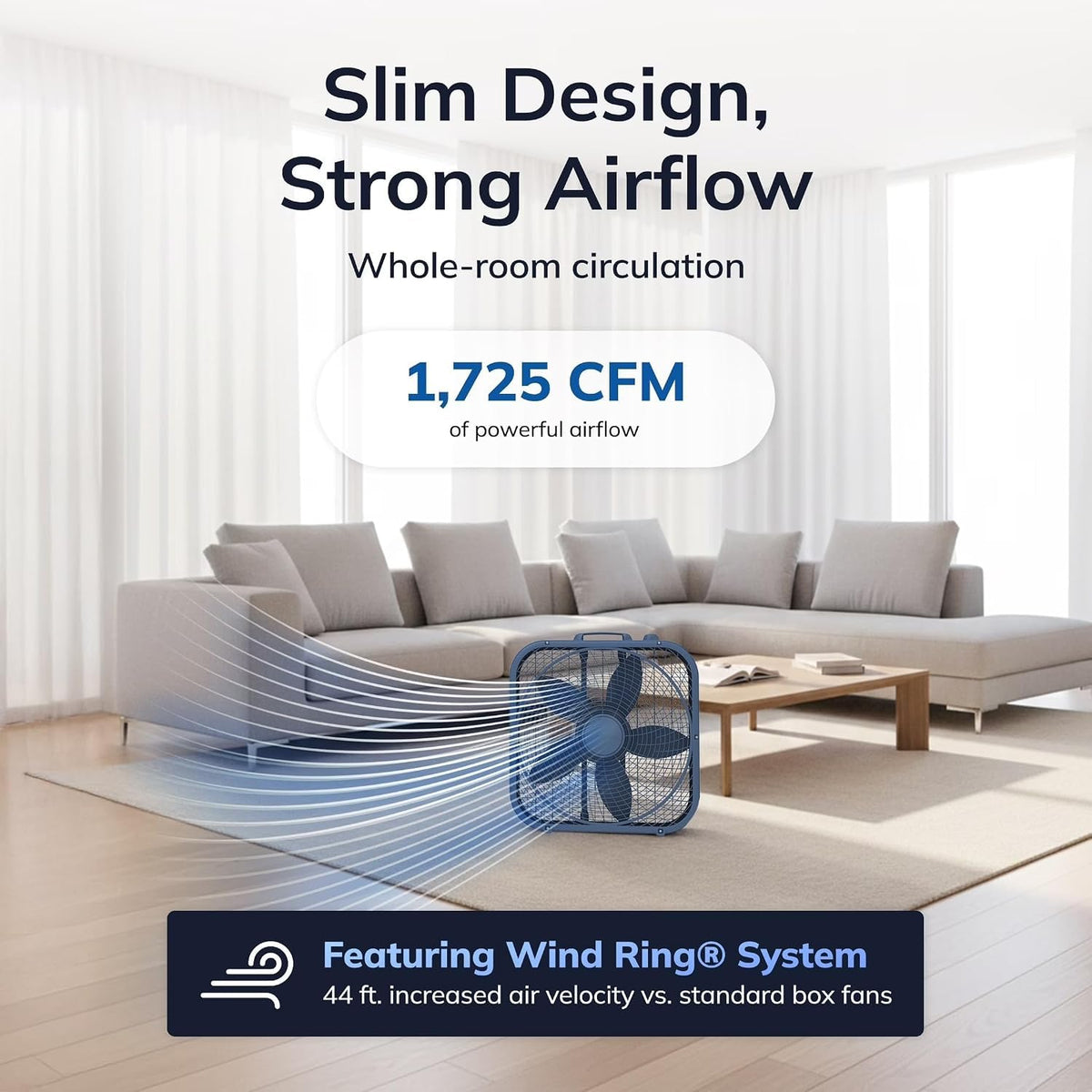 20-Inch 3-Speed Box Fan J89810