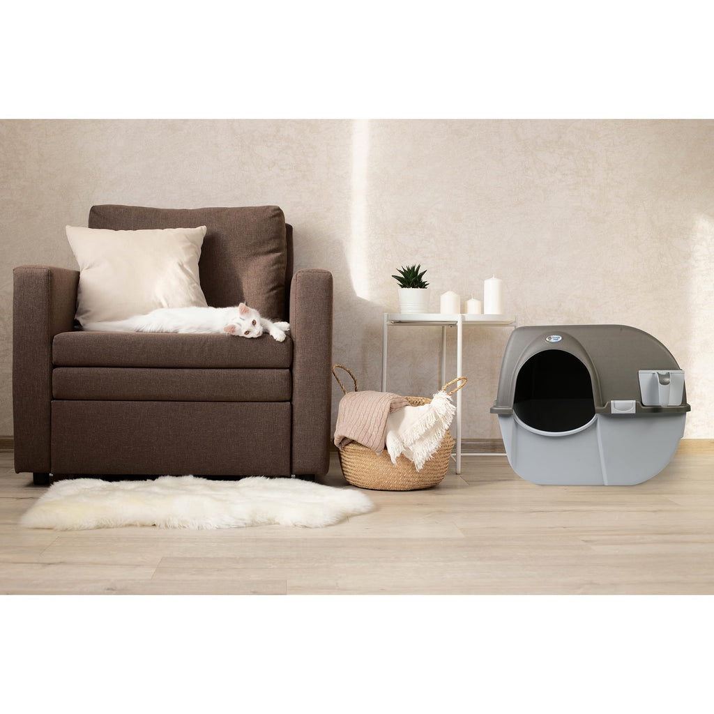 Self Cleaning Litter Box Regular Size Grey O512740