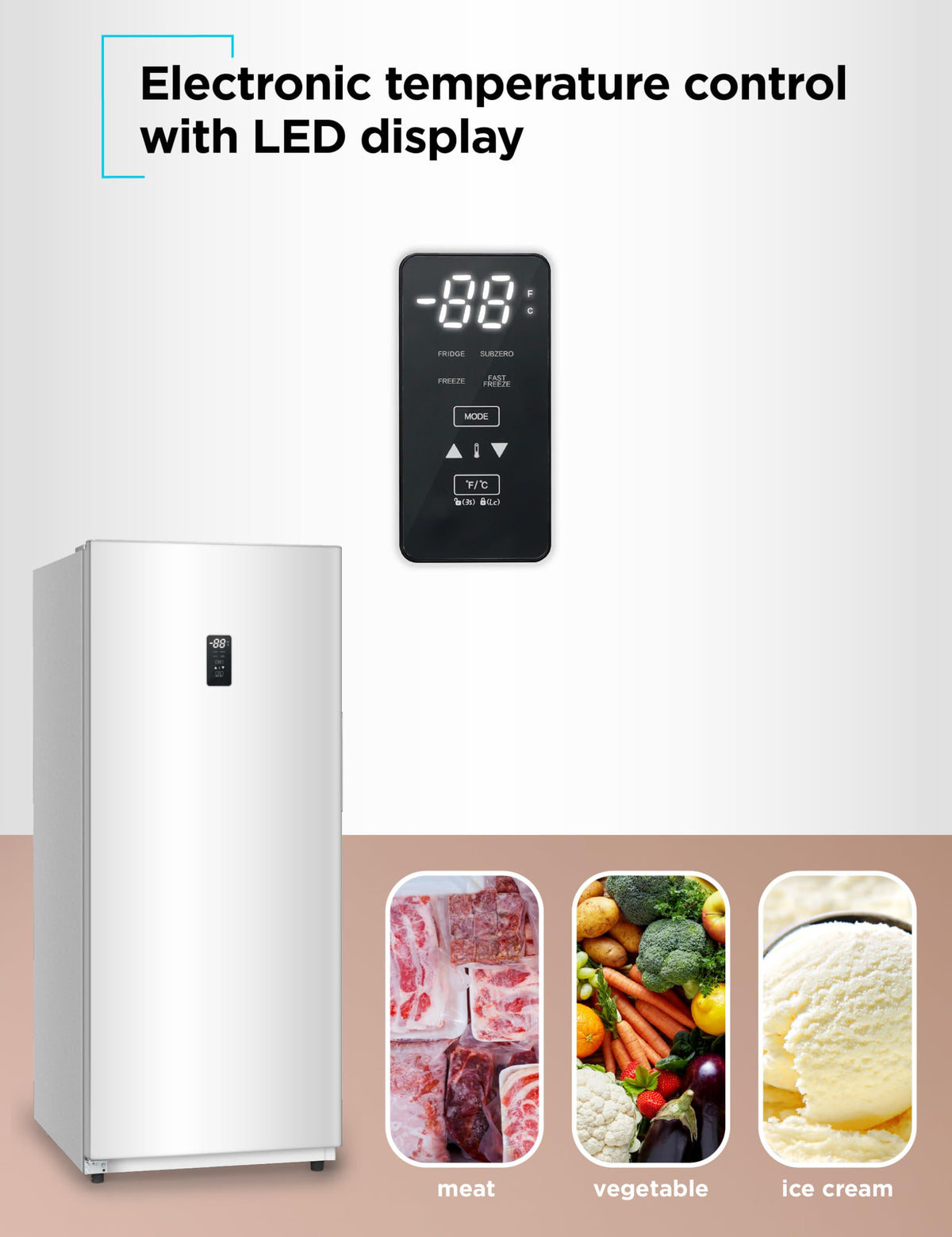 White 17 Cu. Ft. Convertible Freezer Refrigerator L681077