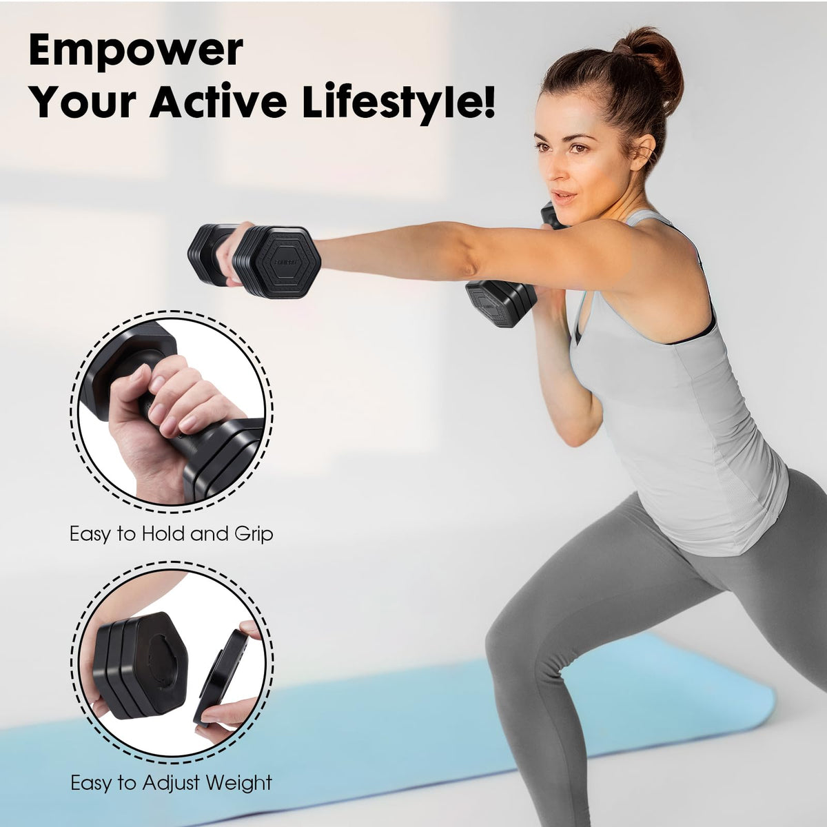 Adjustable Dumbbell Set 2lb 3lb 4lb 5lb N897000