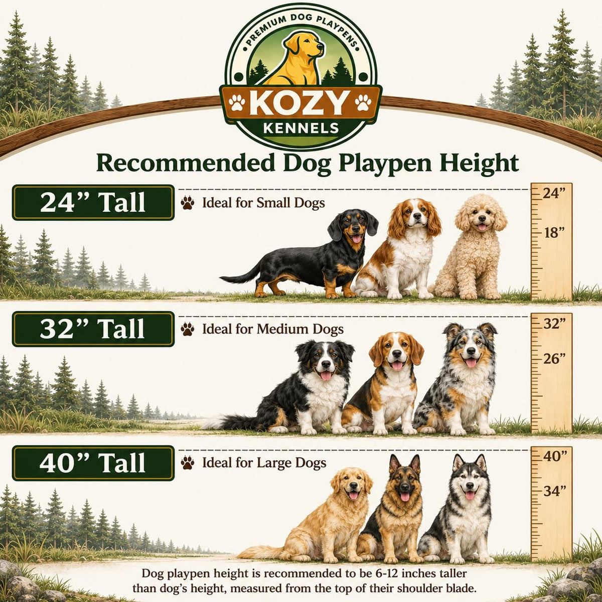 32'' 16 Panels Metal Heavy Duty Dog Playpen Q894299