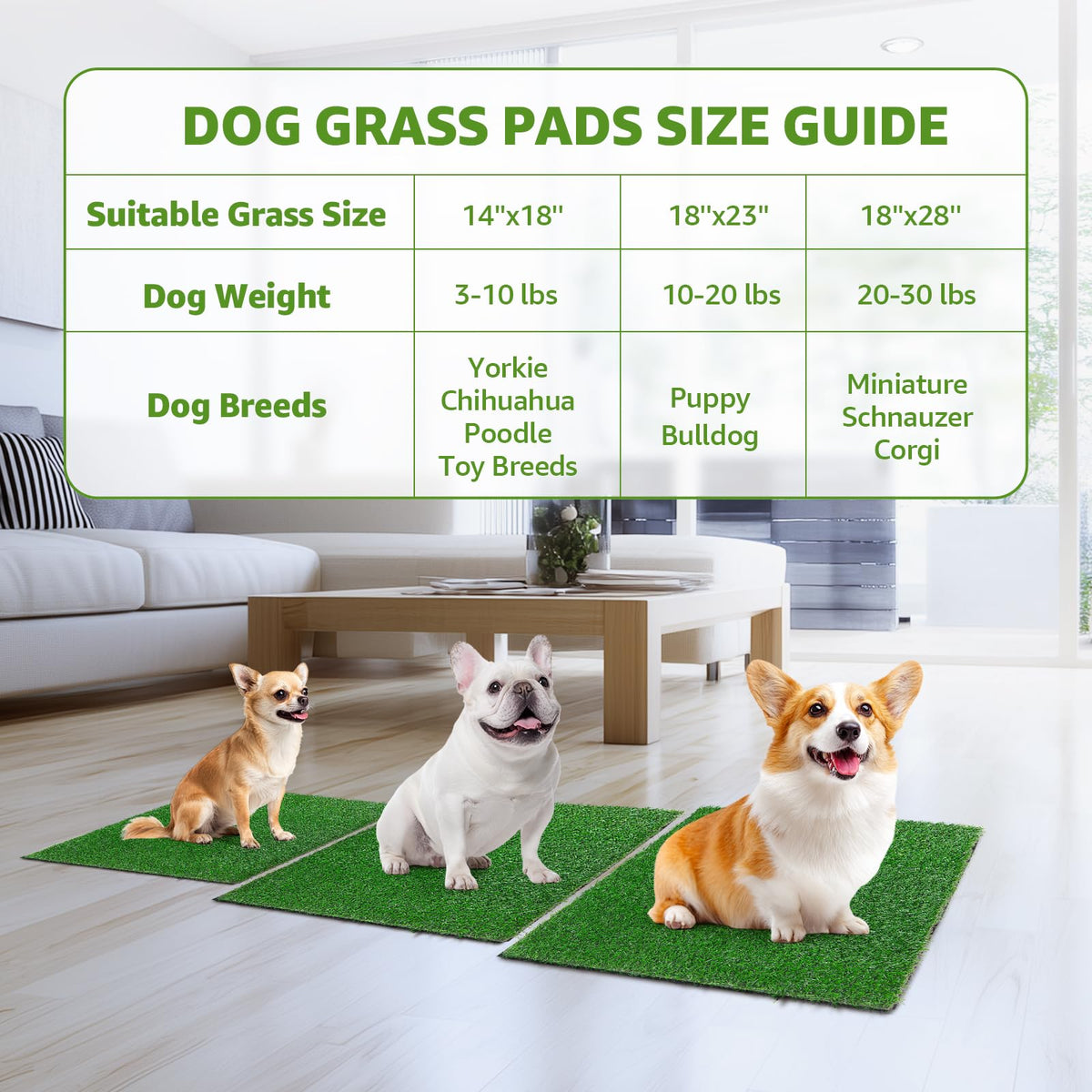 2 Pack 14x18in Artificial Grass Pee Pads B565410
