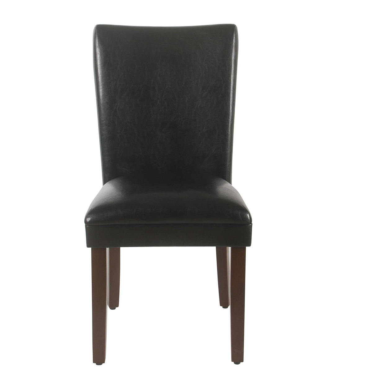 Black Faux Leather Upholstered Dining Chair Set of 2 H32039
