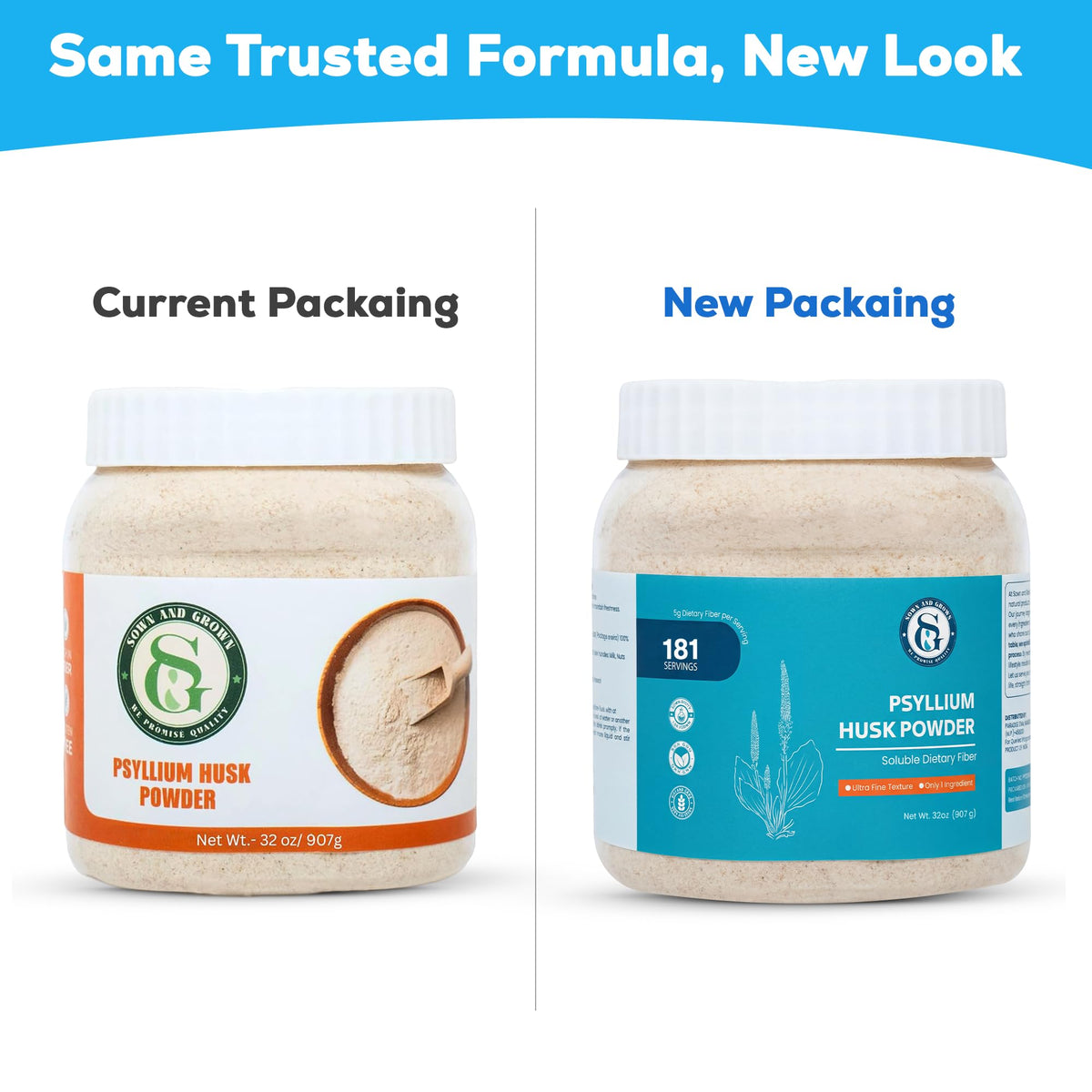 Psyllium Husk Powder 32oz Finely Ground M5988