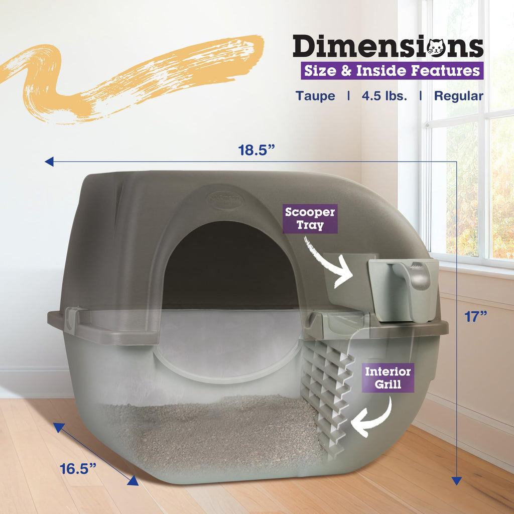 Self Cleaning Litter Box Regular Size Grey O512740