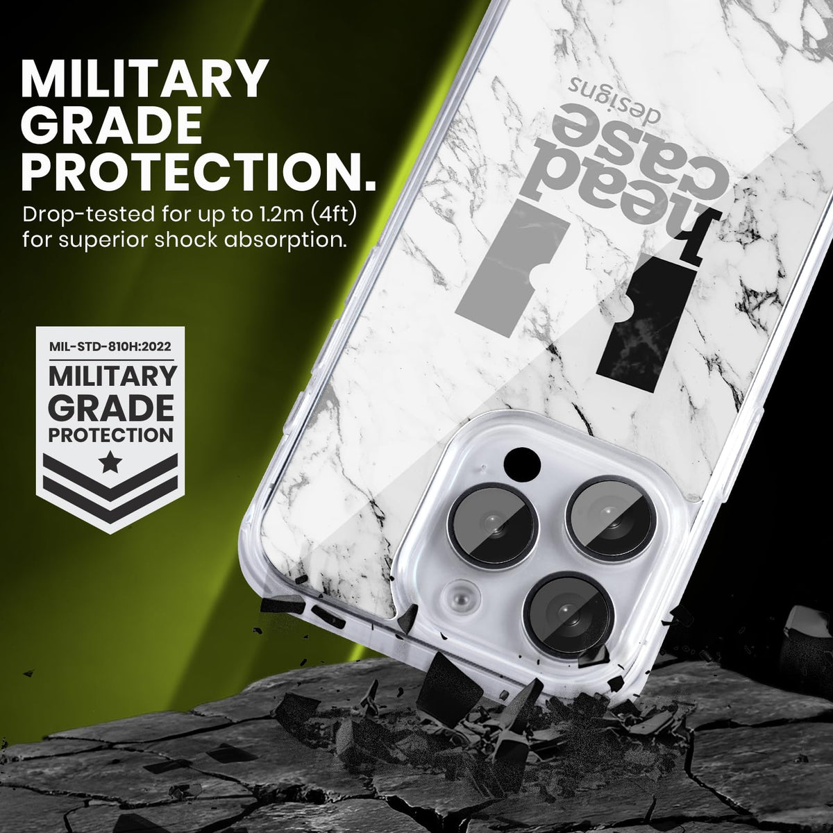 Black Crest Marble Gel Case Compatible with Apple iPhone 12 Mini V4666