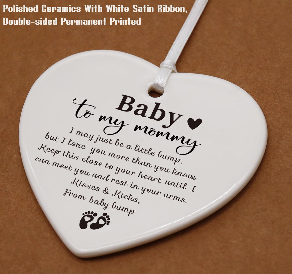 White Ceramic Heart Shaped Ornament L2752