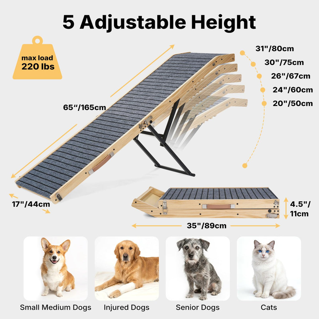 Folding Dog Ramp 20" to 31" E985610