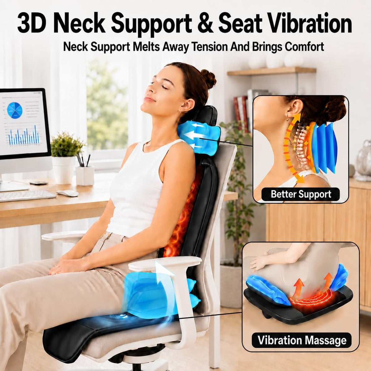 Shiatsu Back Massager with Heat U146