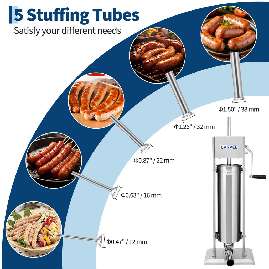 304 Stainless Steel Manual Vertical Sausage Stuffer G7953