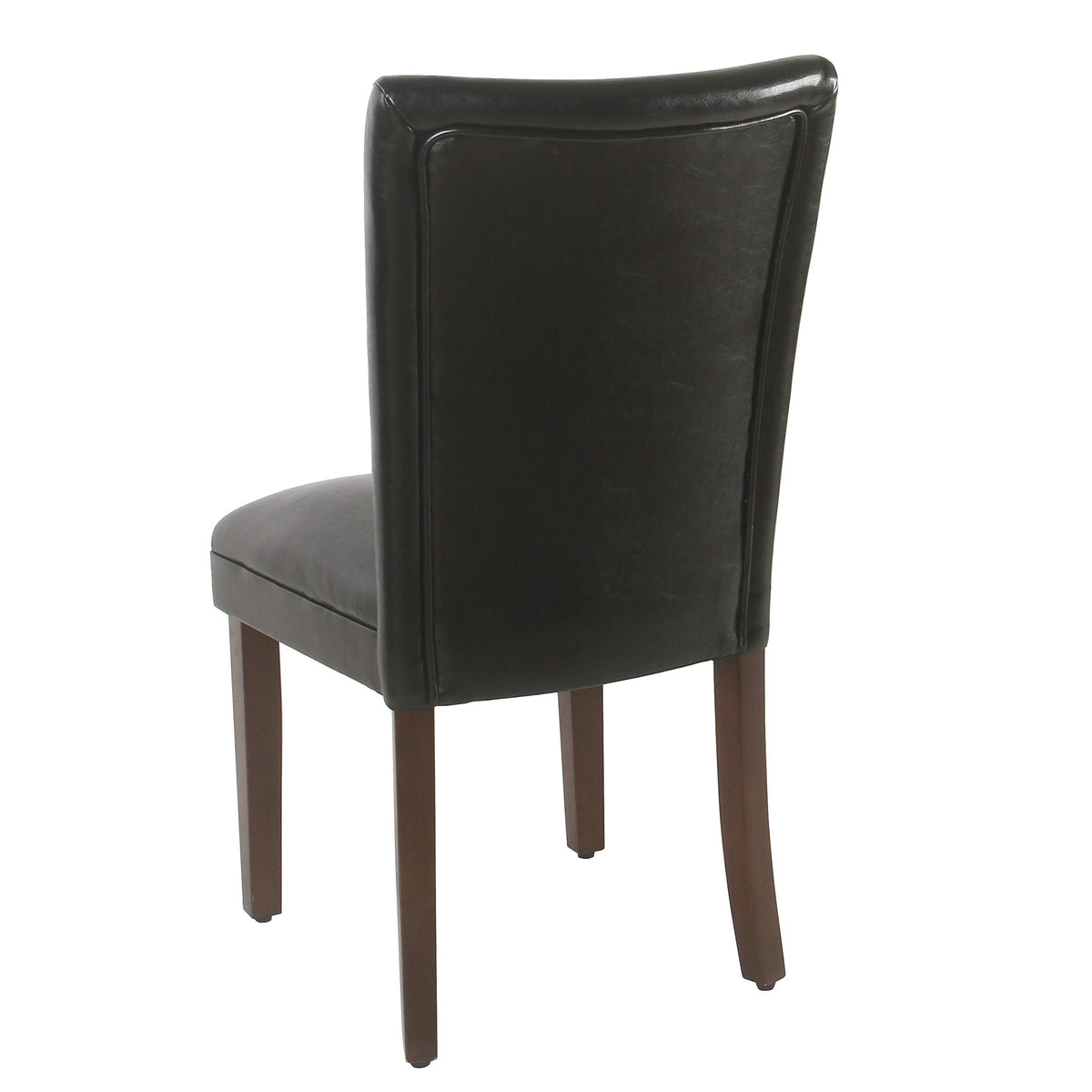Black Faux Leather Upholstered Dining Chair Set of 2 H32039