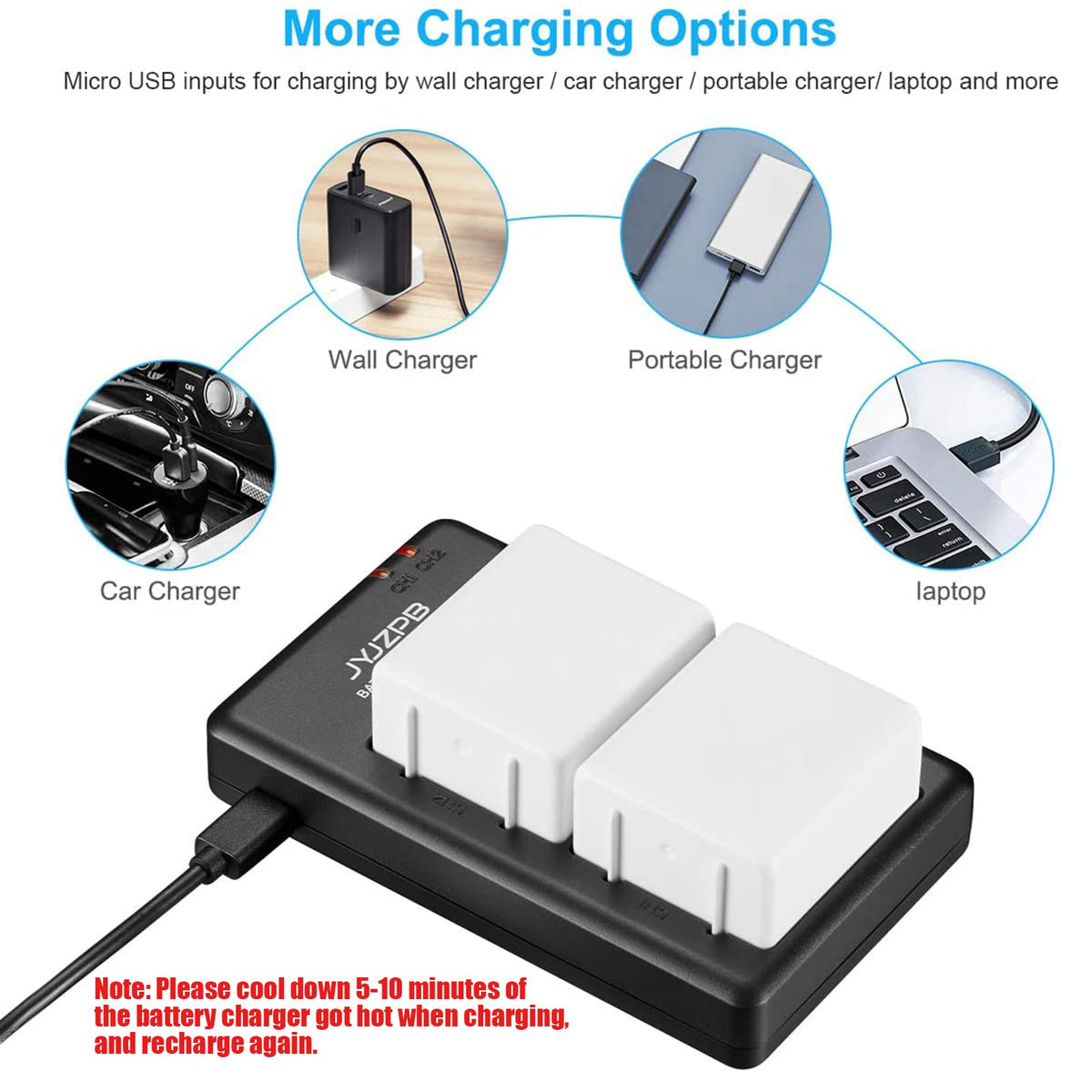 2 Pack 4800mAh Batteries with Dual Battery Charger S33808